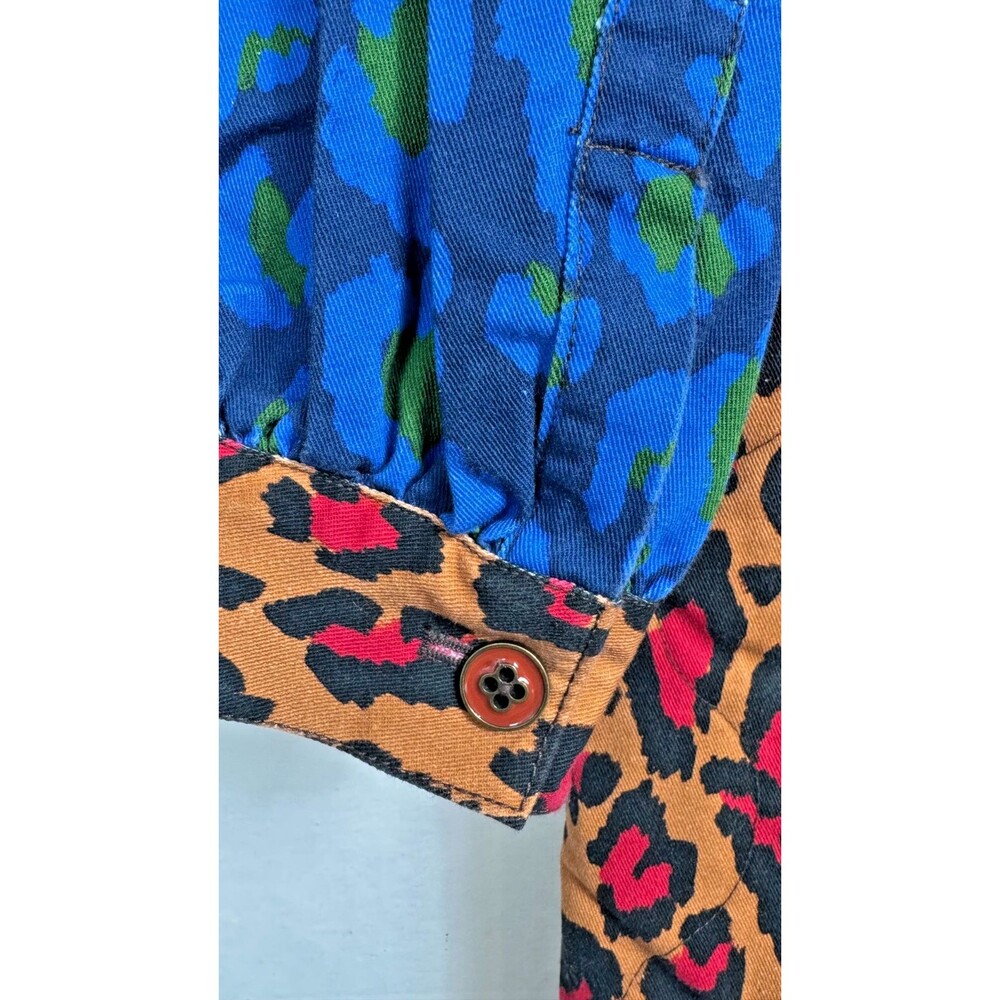 Farm Rio Leopard Retro Inspired Jumpsuit, Quilted, Medium, New! - Picture 3 of 8